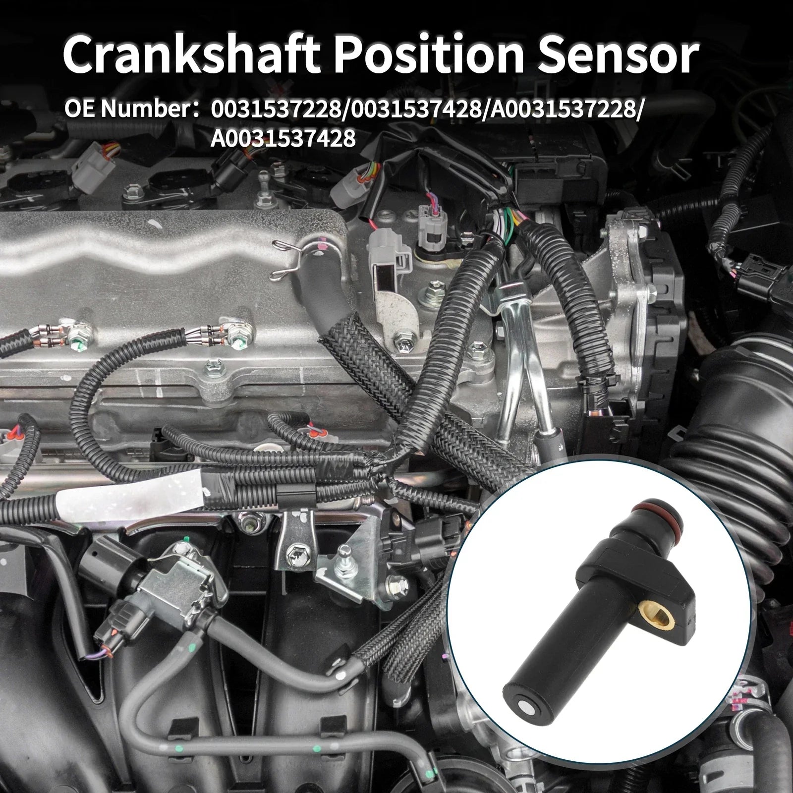 Crankshaft Position Sensor for Mercedes-Benz S320 3.2 (1996-1999) 1 x Pc