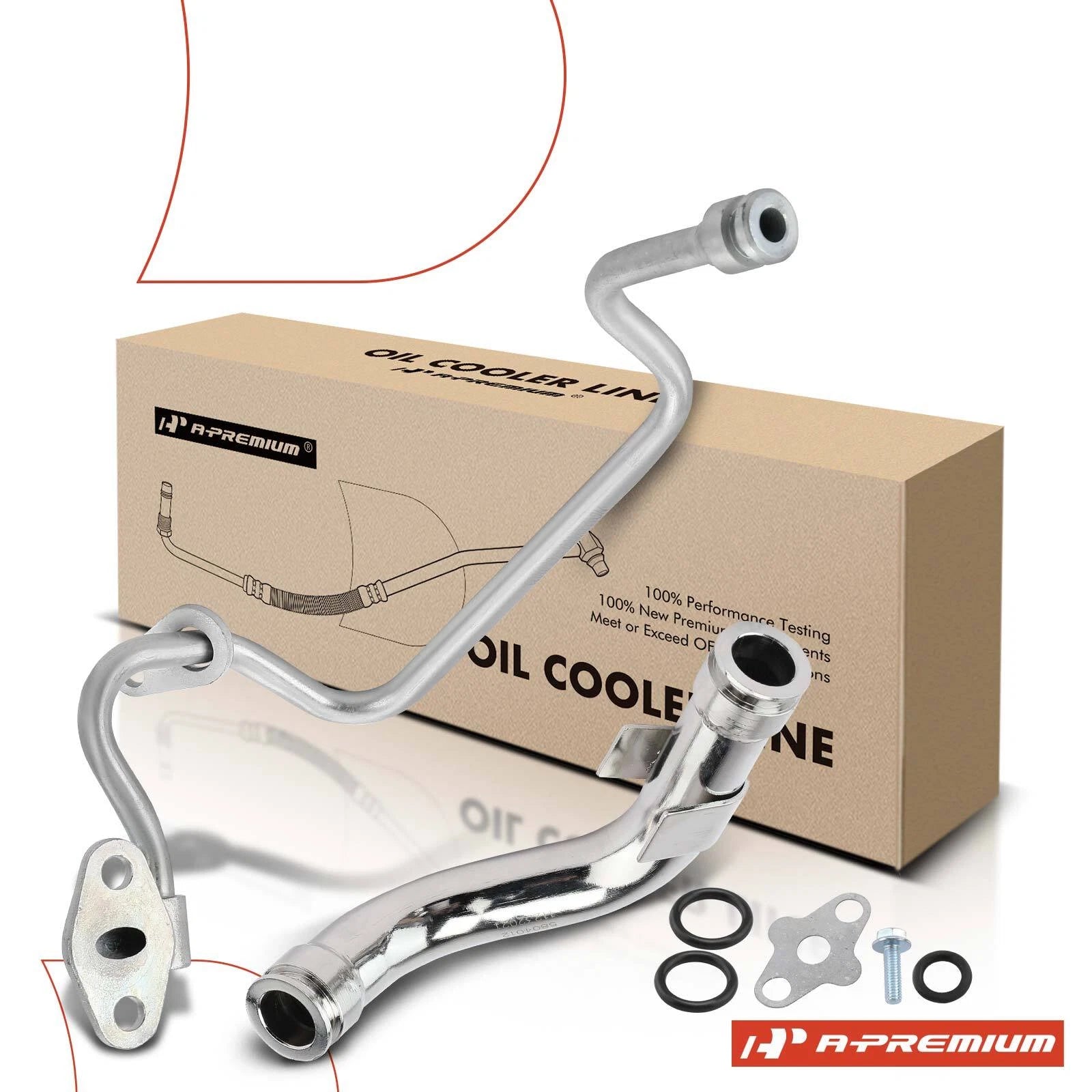 Turbo Oil Feed Line & Return Tube with Gasket for Ford F-250 Super Duty