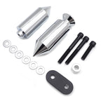 Chrome Spike Frame Slider Guard Crash Protector Pad for Yamaha YZF R6 (2006–2007)