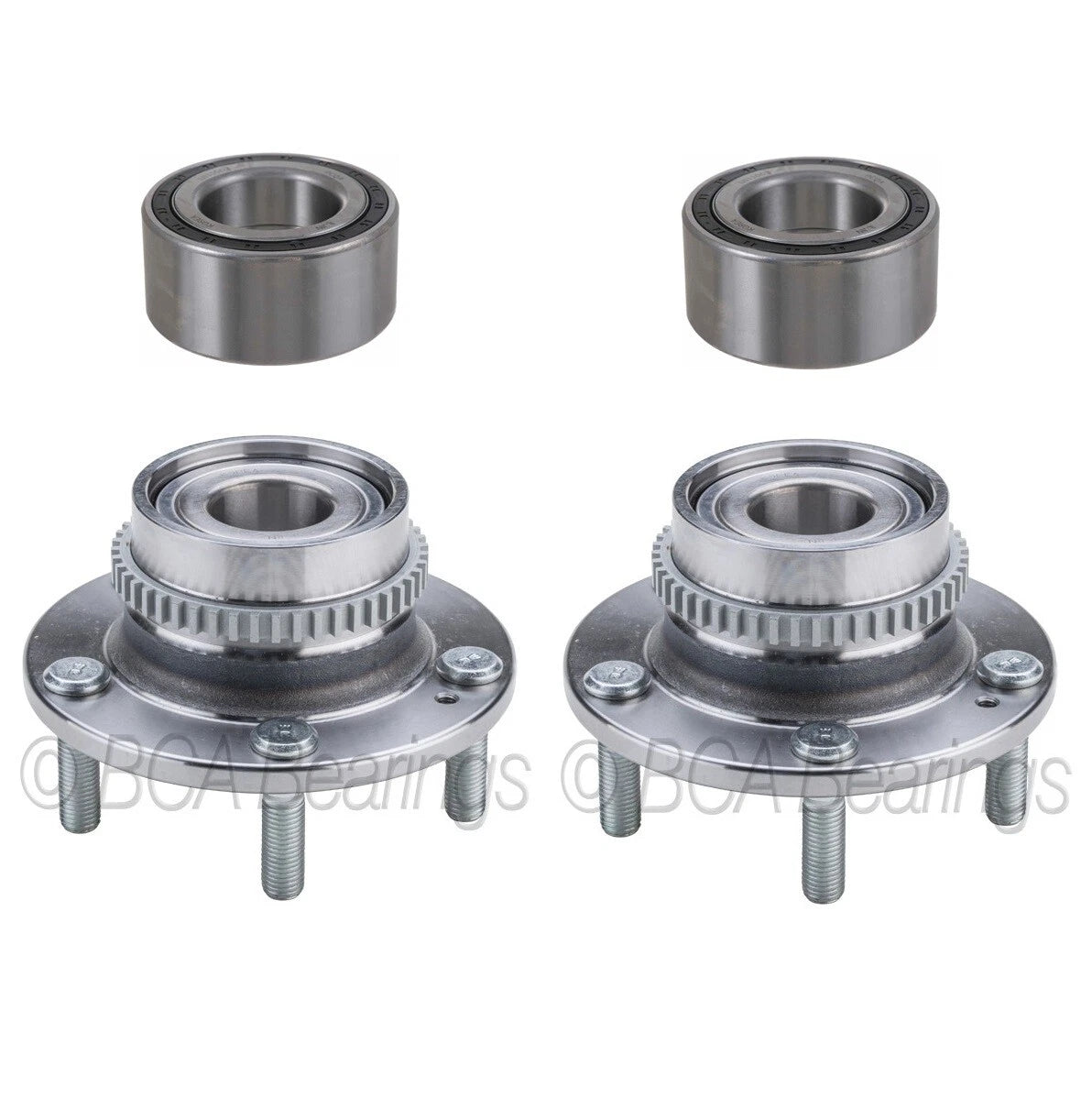 Set of 2 NTN Front Rear Wheel Bearing Hub Assemblies for Tucson Sportage (2010–2016)