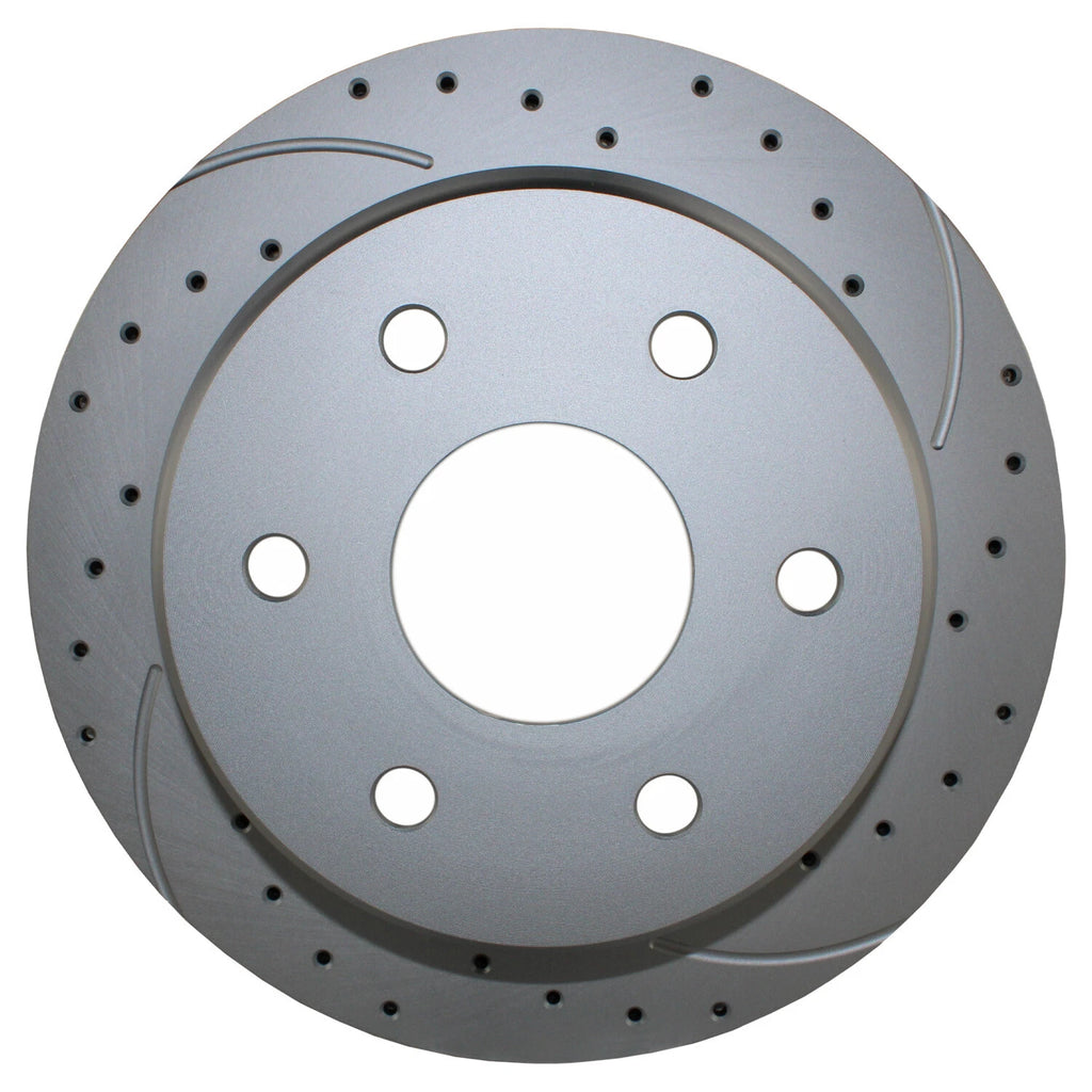 Rear Drilled Slotted Coated 325mm Brake Disc for Chevrolet GMC