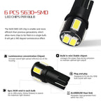 Set of 2 LED License Plate Light Bulbs for Chevy Silverado GMC Sierra (2007–2018)