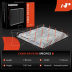 Activated Carbon Cabin Air Filter for Ford Edge, Lincoln MKX, Mazda CX-9 (2007–2023)