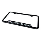 Licensed License Plate Frame Black Plastic Notched for Jeep Wrangler (1997–2025)