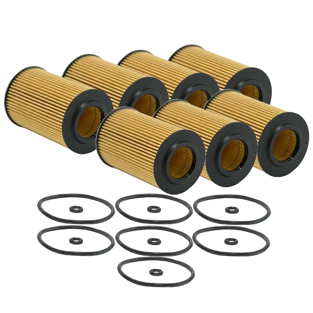 Set of 7 Engine Oil Filters for Audi Volkswagen 2.0L Turbo Diesel