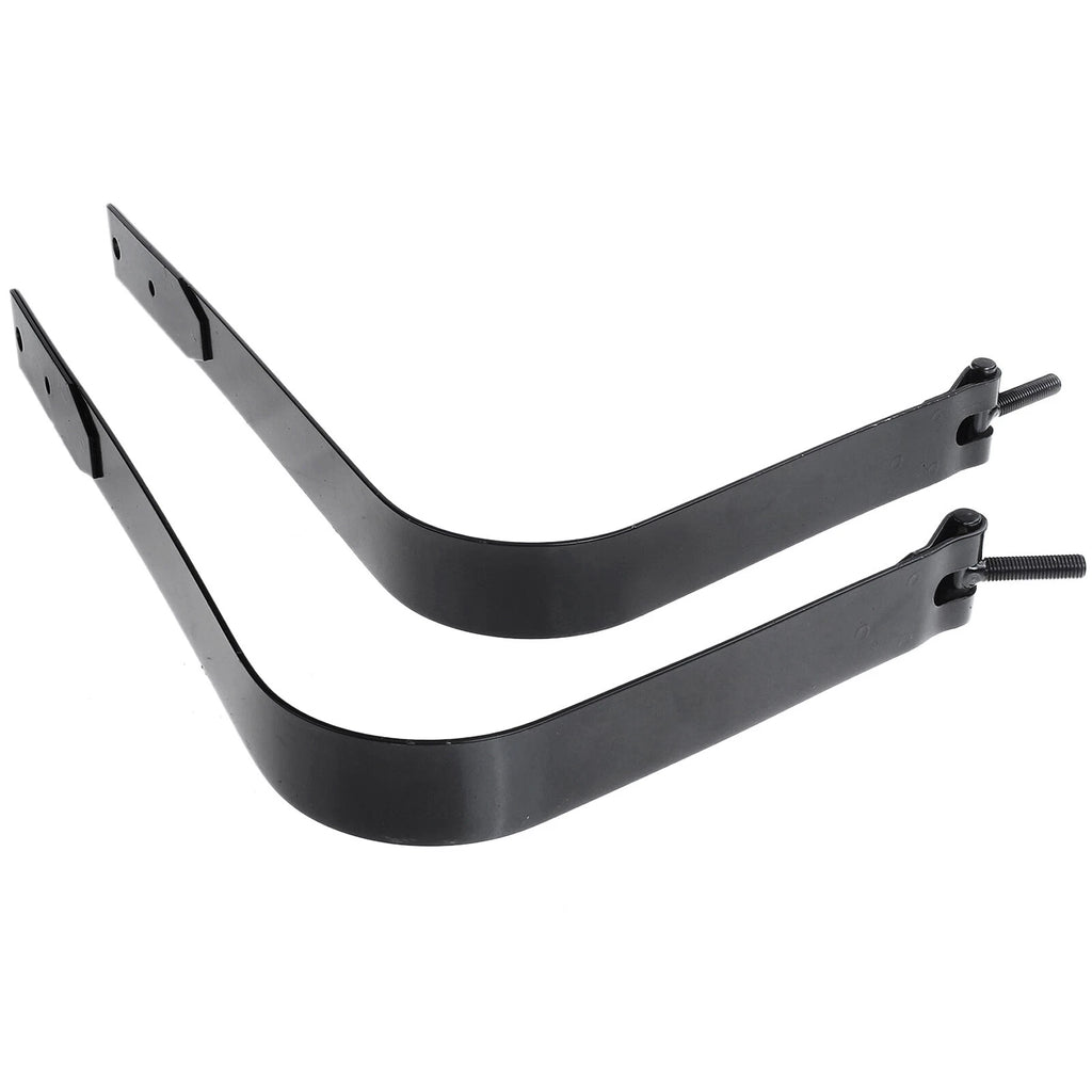 2X Black Fuel Tank Straps for Ford F-250 F-350 Super Duty (1999–2007)