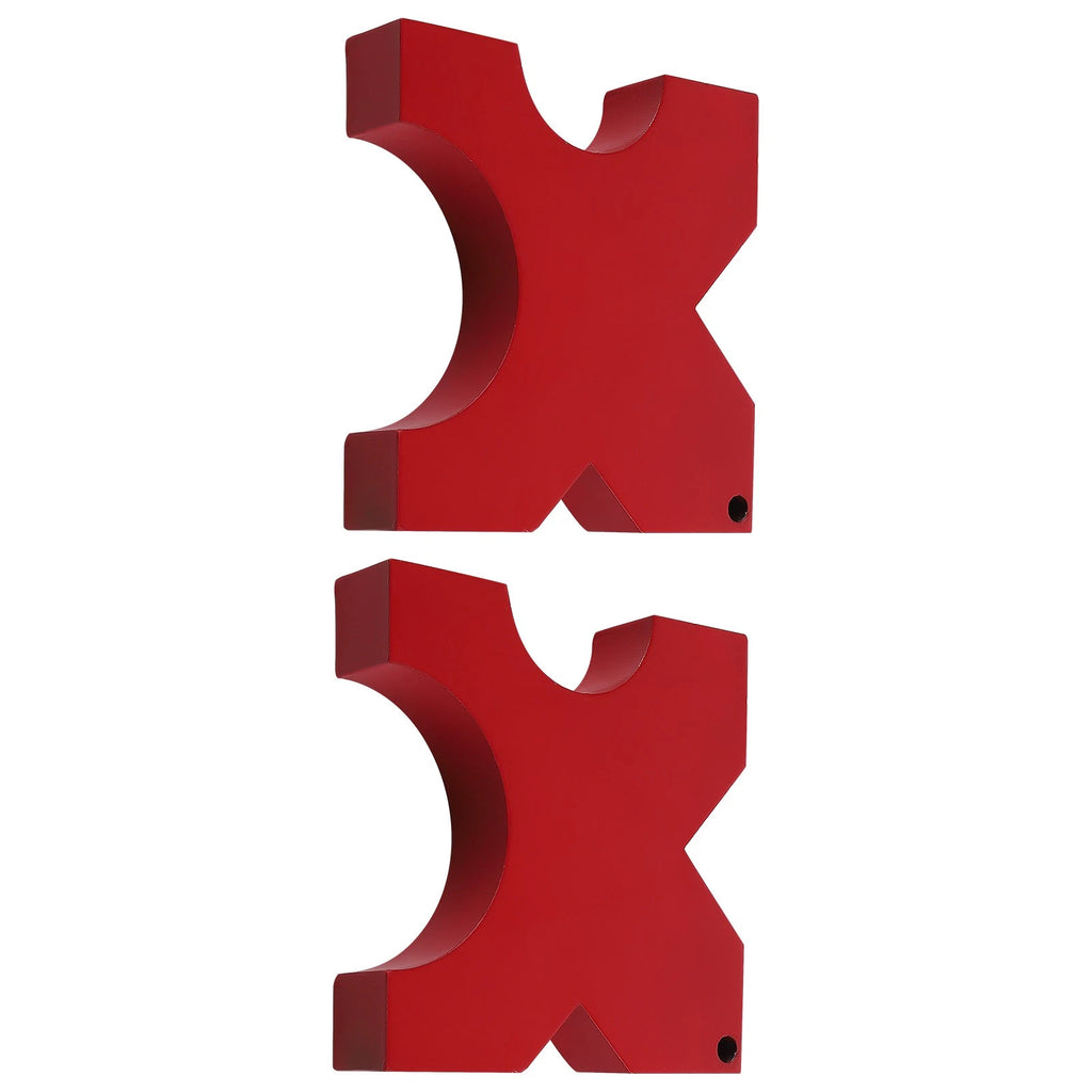 Set of 2 H-Frame Press Bed Plates for Metal Shop Press (5x5x1 inch)