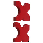 Set of 2 H-Frame Press Bed Plates for Metal Shop Press (5x5x1 inch)
