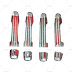 Chrome Door Handle Cover Trim for Toyota Land Cruiser Prado (2009–2023)