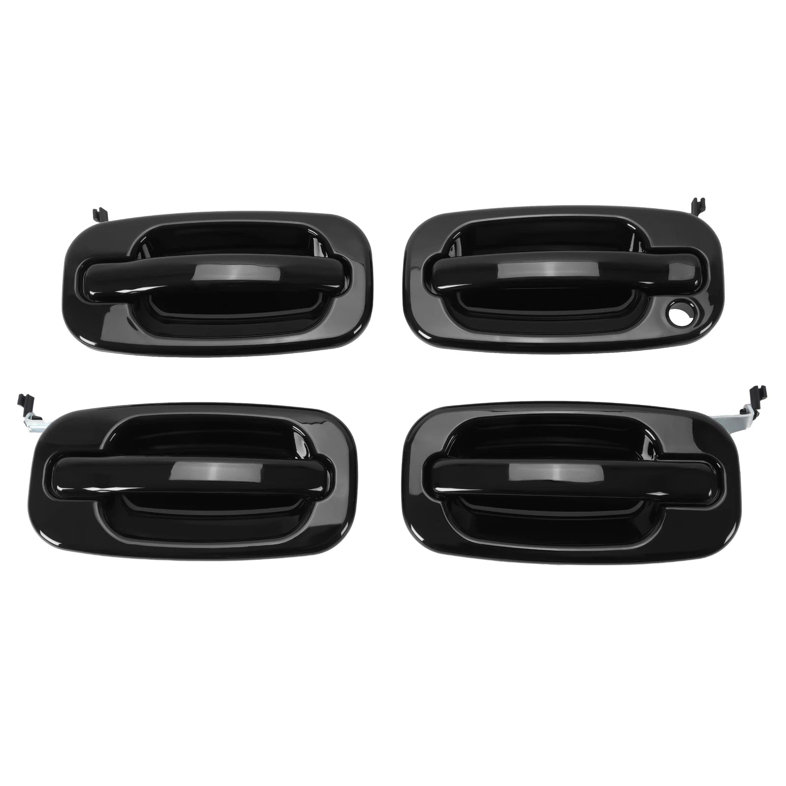 Painted Black Outside Door Handles for Chevy GMC Cadillac Tahoe Yukon (2007–2014)