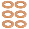 Set of 6 Fuel Injection Nozzle Holder O-Rings for Audi Q7 VW Touareg