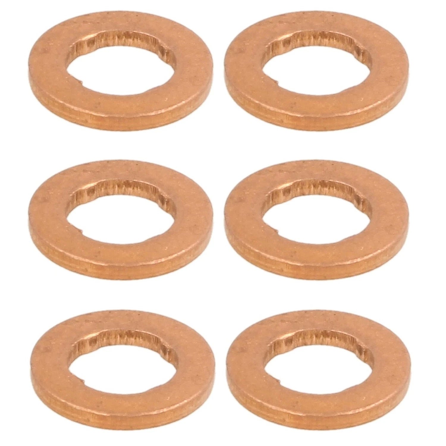 Set of 6 Fuel Injection Nozzle Holder O-Rings for Audi Q7 VW Touareg