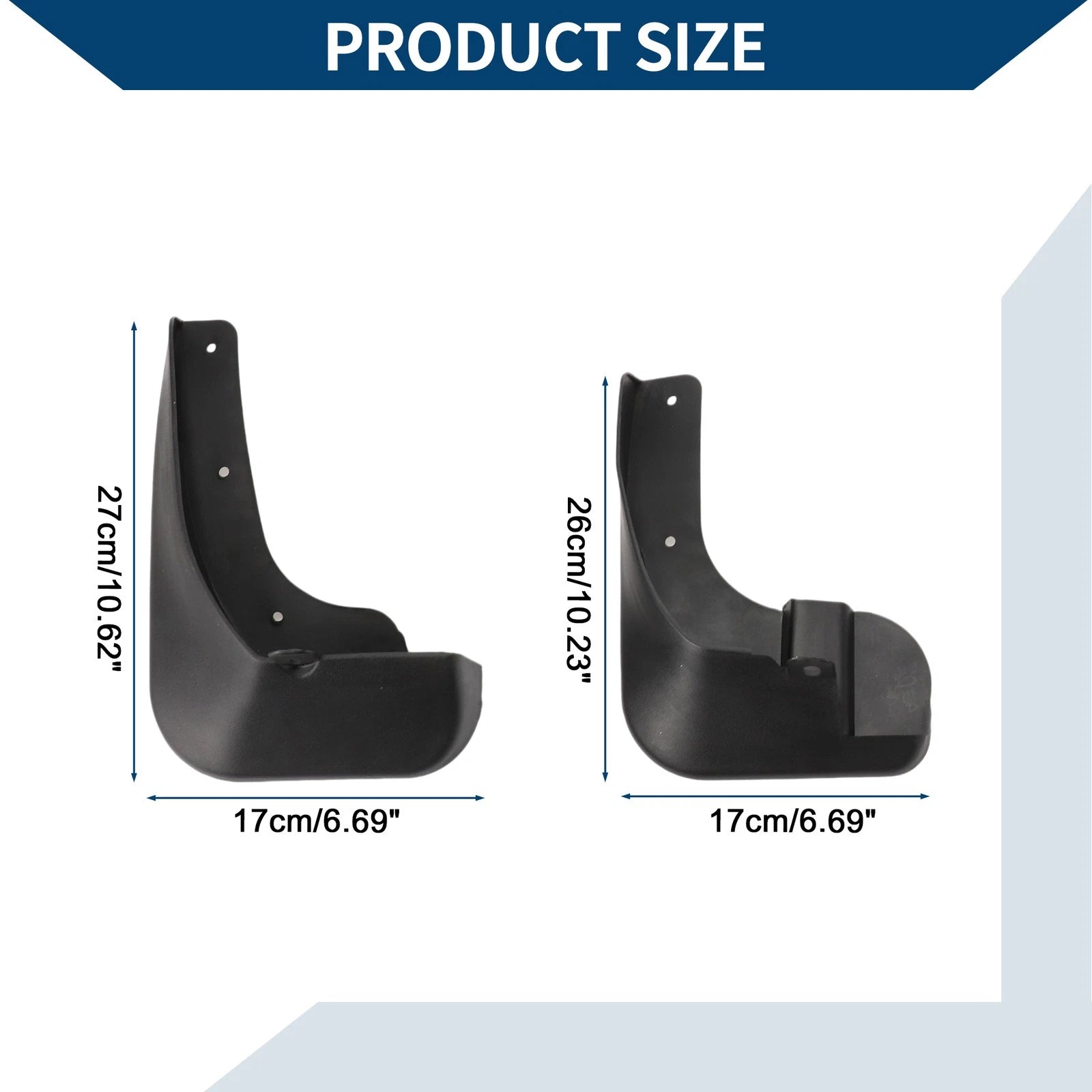 Set of 4 Mud Flaps Splash Guards for Toyota Vios (2019–2022)