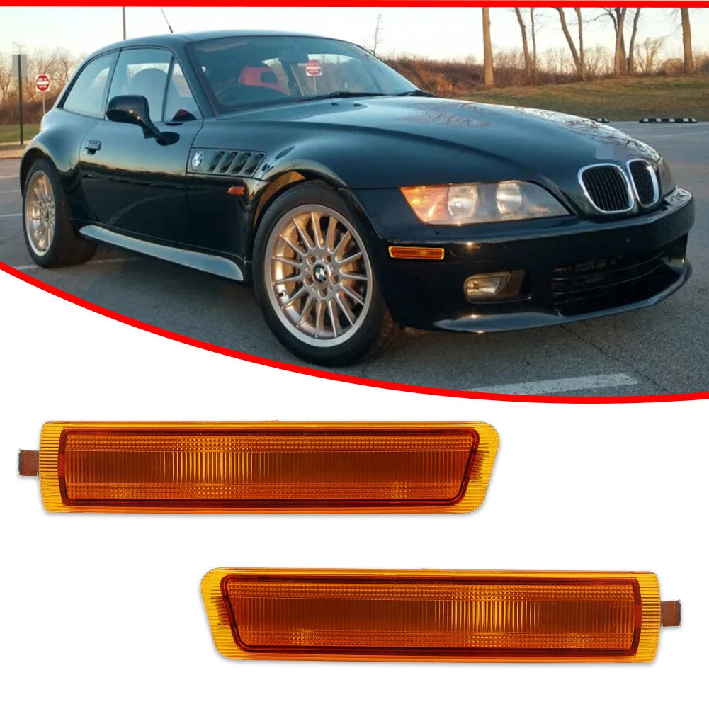 Amber Lens Side Marker Lights for BMW Z3 M Coupe Roadster (1996–2002)