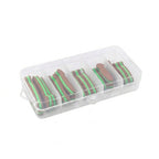 18pcs EVA Foam Bodies for Dry Flies - Milk, Orange, Yellow, Black, Brown, Green