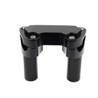 3.5" Handlebar Riser & Top Clamp Black for Harley Dyna, Tour, Road Glide (2006-2023)