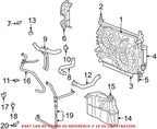 Front HVAC Heater Hose for Chrysler Charger Dodge (2006–2010) 55038120AA