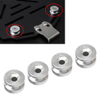Trunk Base Plate Pad Bracket Bushing Spacer for Motorcycle Silver