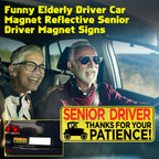Senior Driver Reflective Car Magnet for Elderly Drivers (2020-2025)
