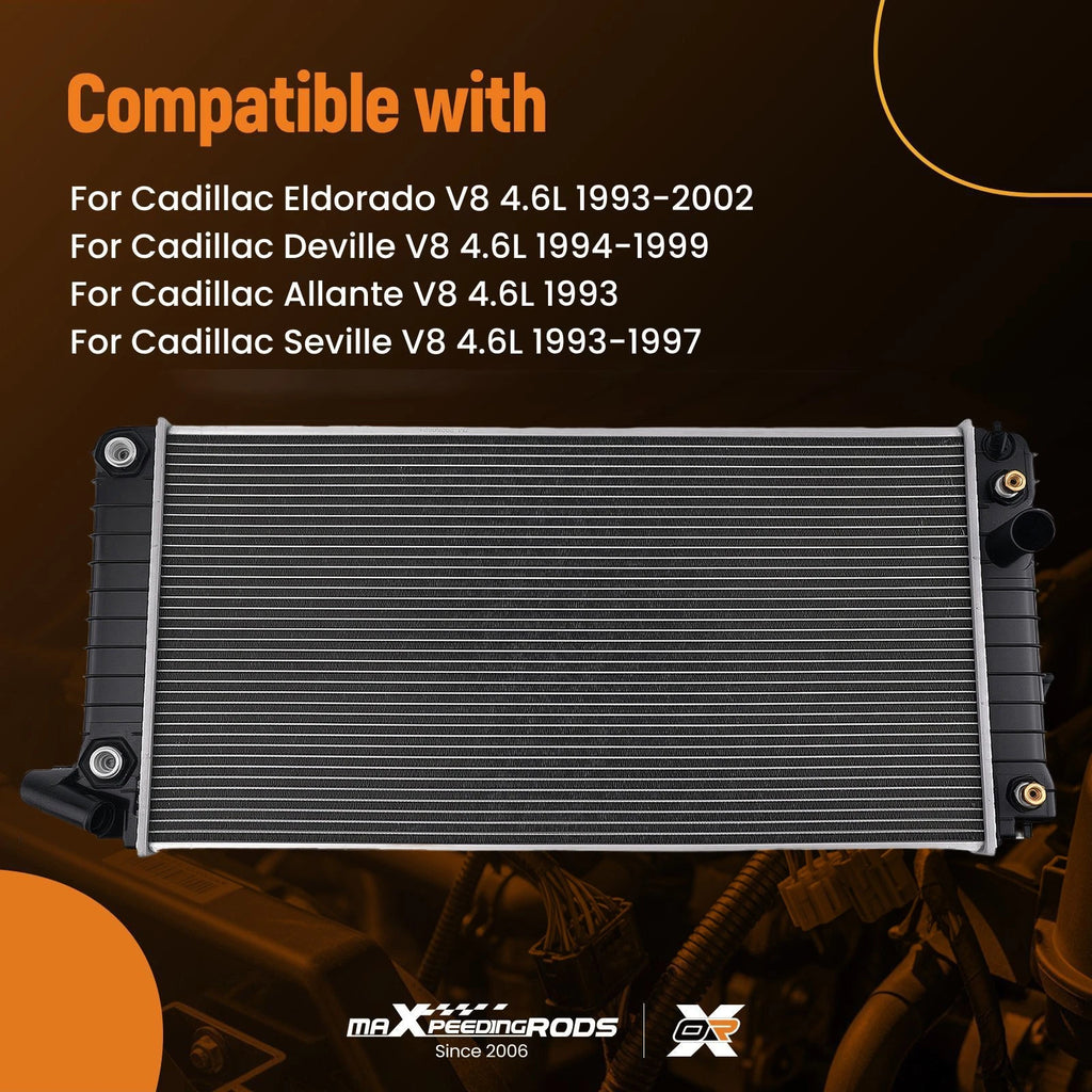 Radiator for Cadillac DeVille 4.6L (1994-1999) with Transmission Cooler