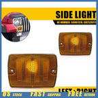 Amber Front Turn Signal Parking Lights Housings for Jeep Wrangler YJ (1987–1995)