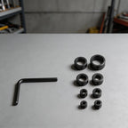 9Pcs Drill Bit Stop Collar for Depth Control with Hex Wrench