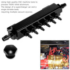 6 Port Aluminum Alloy Vacuum Manifold Kit for Turbo Applications (NPT)