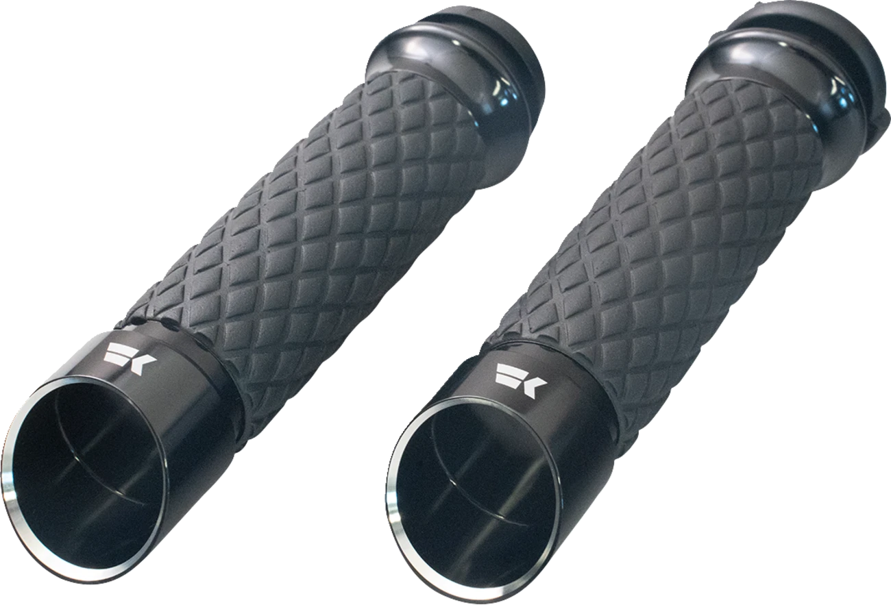 Edge Grips for Harley Davidson (Custom Contour, Diamond, Black) (500310)