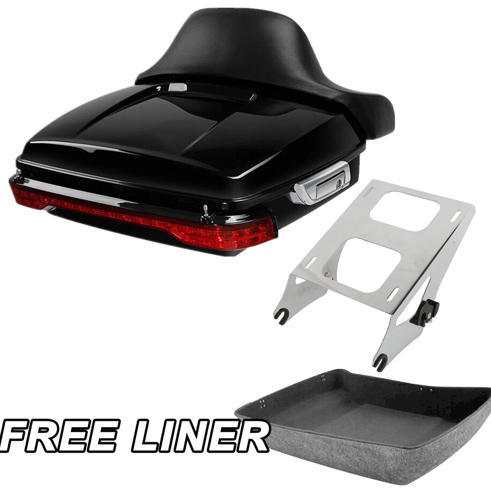 Trunk Pad Tail Light Mount Rack for Harley Electra Road Glide (2014–2023)