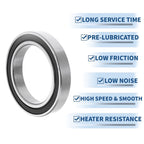 Deep Groove Ball Bearing 6911DDU for Scooter Skateboard (55x80x13mm)