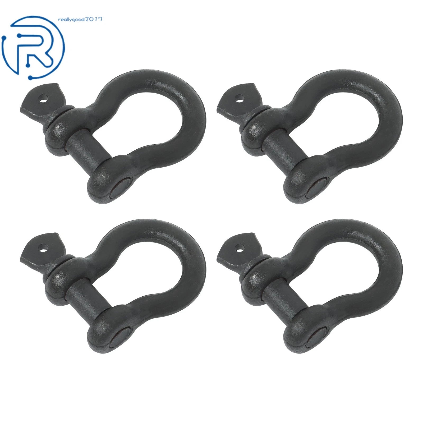 Set of 4 D Ring Anchor Shackles for Various Applications (WLL 4.75T)