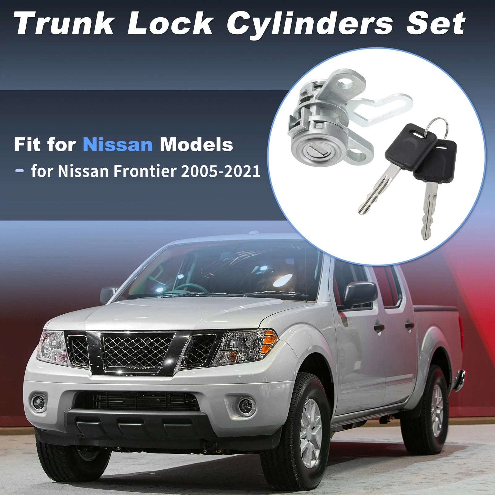 Tailgate Lock Cylinder with Keys Set for Nissan Frontier (2005–2021) No.K3477EA800