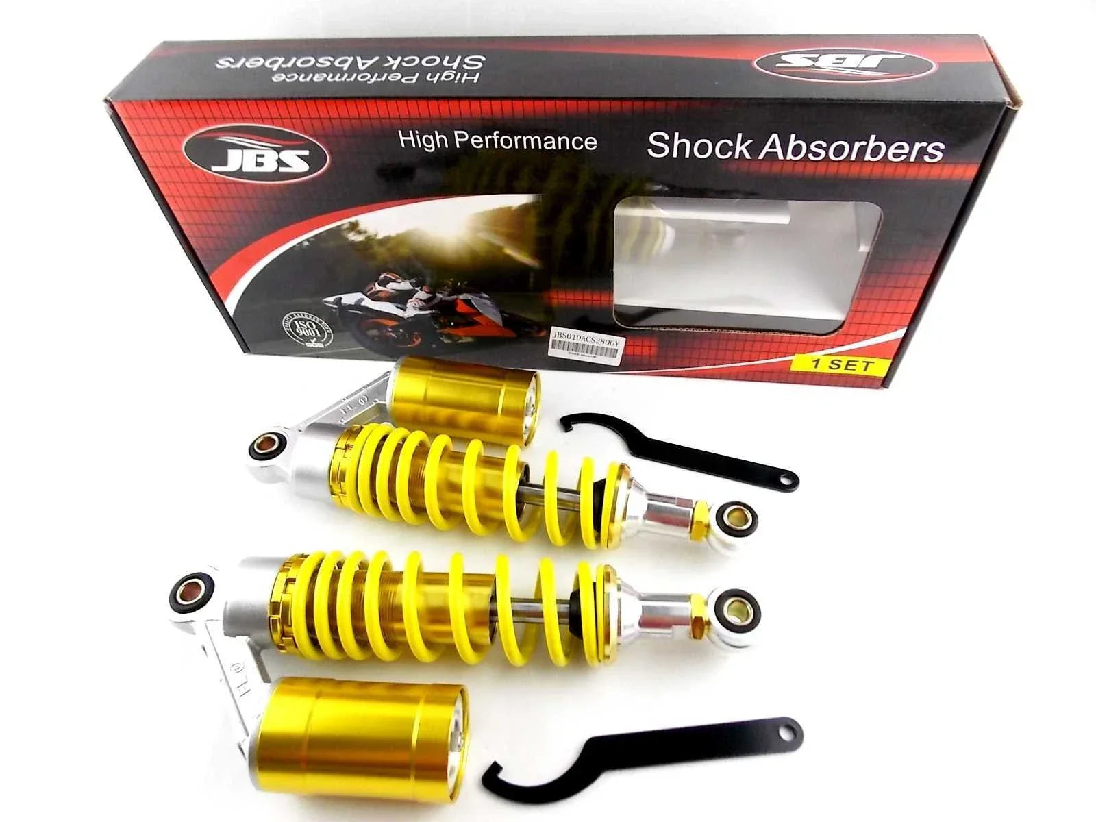 280mm JBS Lowering Nitrogen Cell Shock Absorbers for Yamaha SR250SE (77-85)