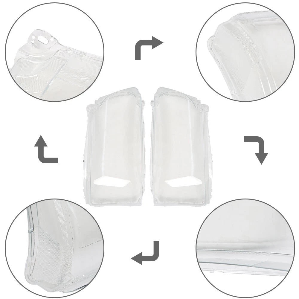 2X Headlight Lens Cover for Land Rover Range Rover Sport (2010–2013)
