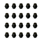 20 x Black Lug Nut Covers M24-2.0 Hex 19mm for Chevy Buick Pontiac Saturn