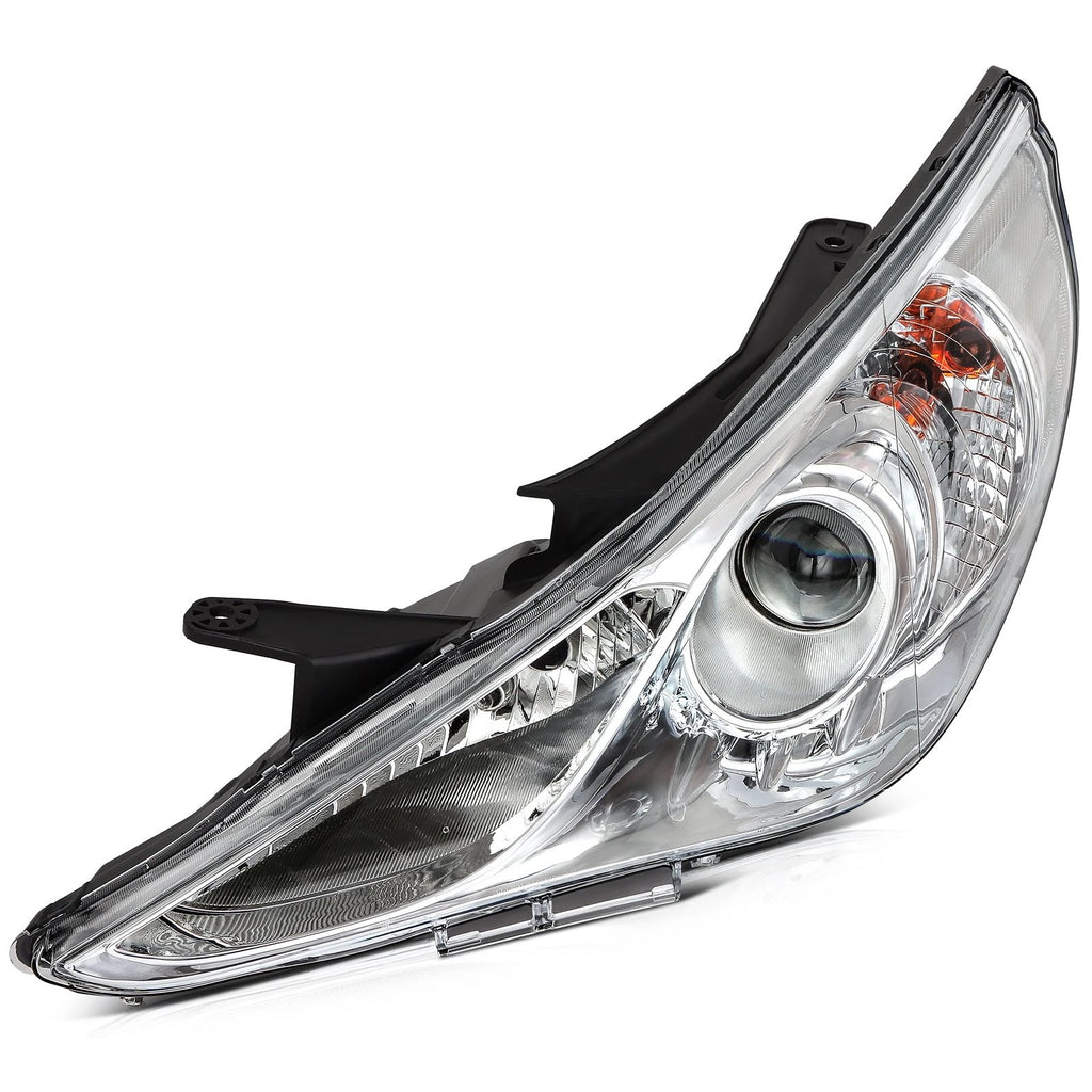 Projector Headlights Assembly Pair for Hyundai Sonata (2011–2014) Chrome