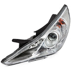 Projector Headlights Assembly Pair for Hyundai Sonata (2011–2014) Chrome