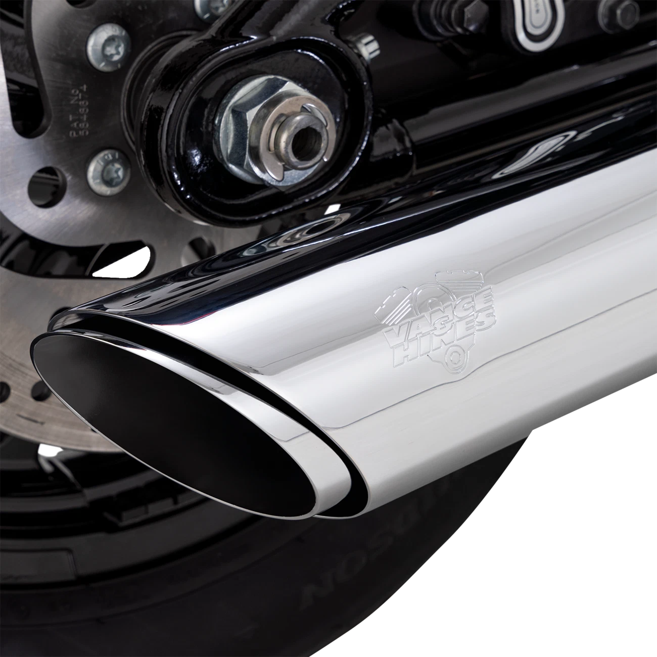 Twin Slash Slip-On Muffler for Harley-Davidson Softail (16750) Chrome