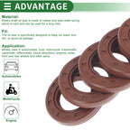 Set of 5 Oil Seal Rotary Shaft Seal FKM Rubber 25x42x6mm