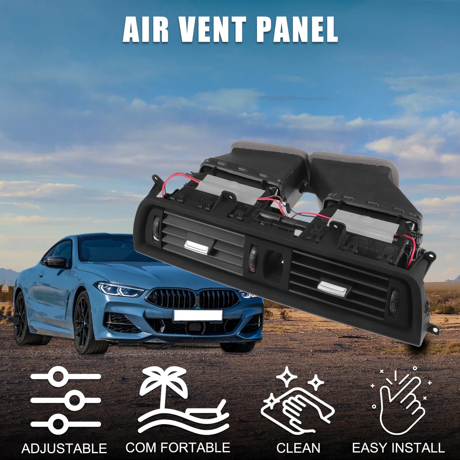 Center Dash A/C Outlet for BMW 528i (2011–2015) No. 64229209136