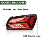 LED Tail Light Lamp for Chevy Malibu (2019–2022) Outer Passenger Side