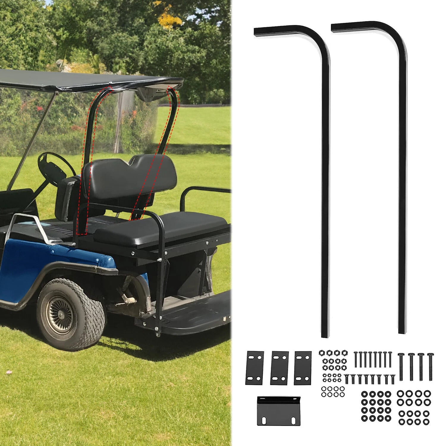 Extended Roof Mounting Supports for Club Car Precedent (2004–Present)