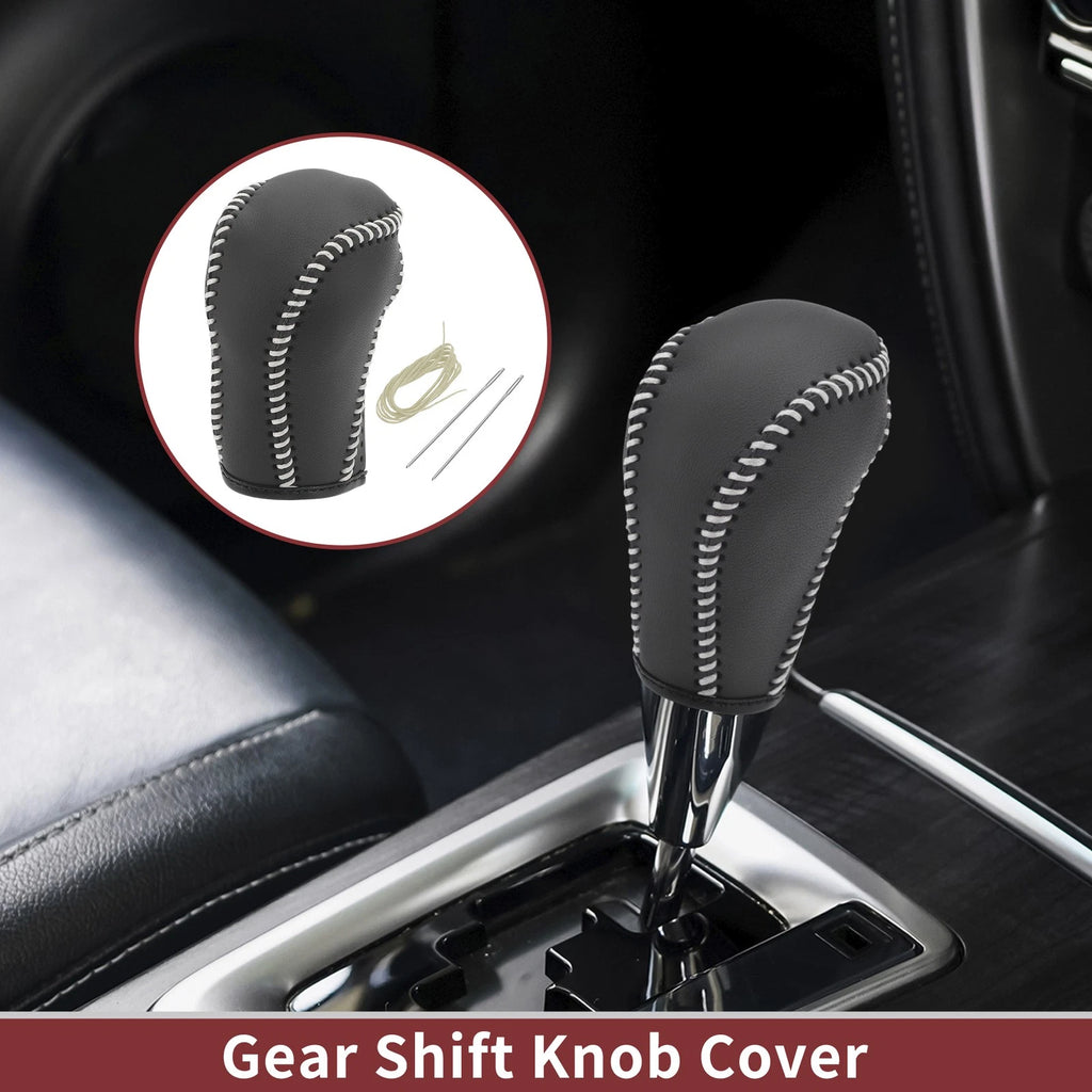 1 Pc Gear Shift Knob Cover for Mazda CX-5 (2013–2014) Black Beige