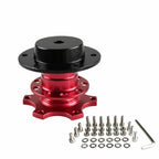Universal Sports Steering Wheel Quick Release Hub Adapter Red