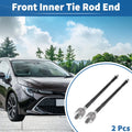 2X Front Inner Tie Rod End Links for Toyota RAV4 Corolla Chevrolet Prizm