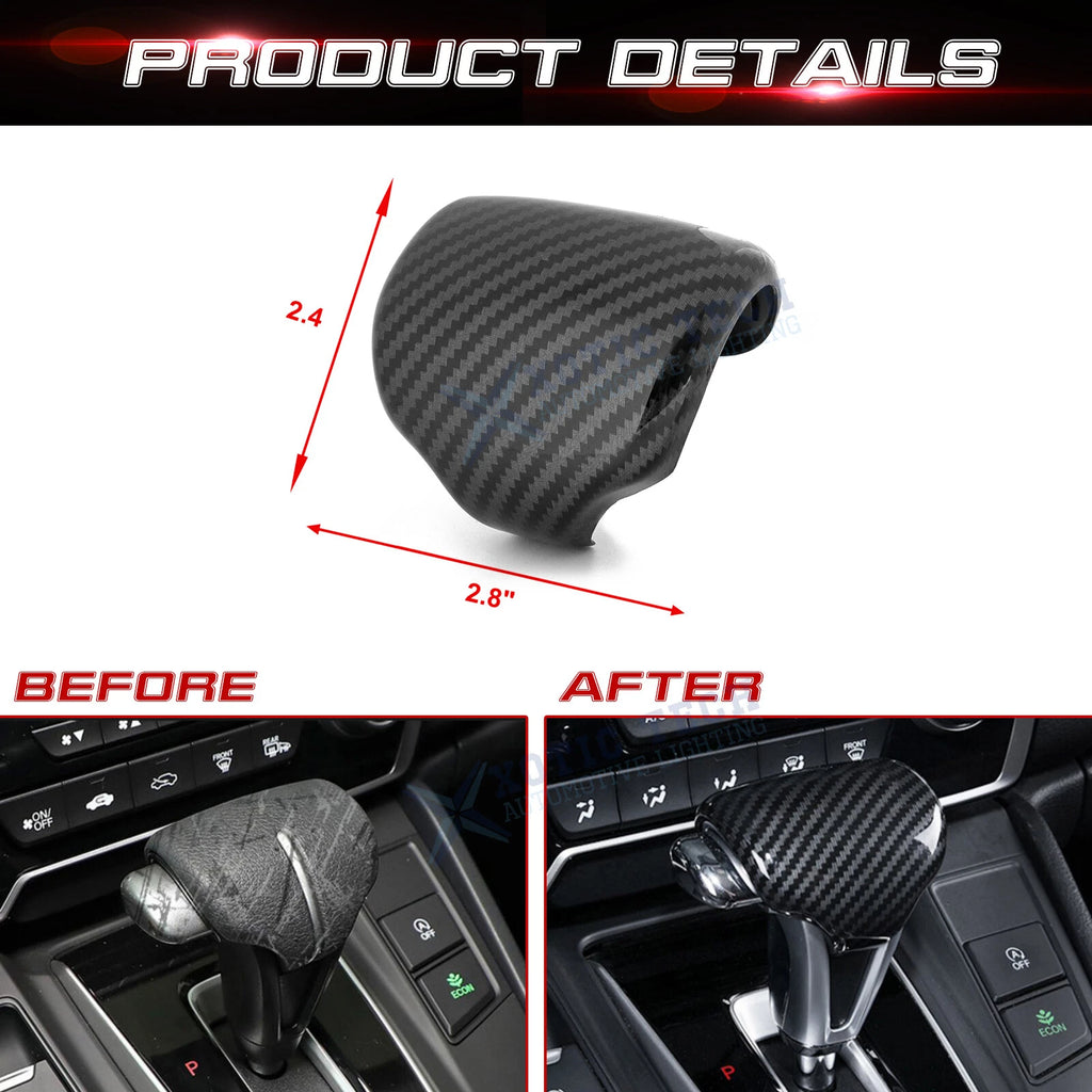 Carbon Fiber Black Center Gear Shift Panel for Honda CR-V (2017-2022)