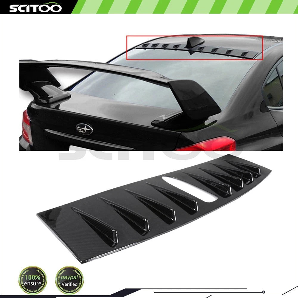 Carbon Style Rear Roof Spoiler Wing for Subaru WRX (2015–2021)