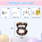 Leopard Air Vent Fashion Ornament Accessory for Seat for Plush Dolls (-)