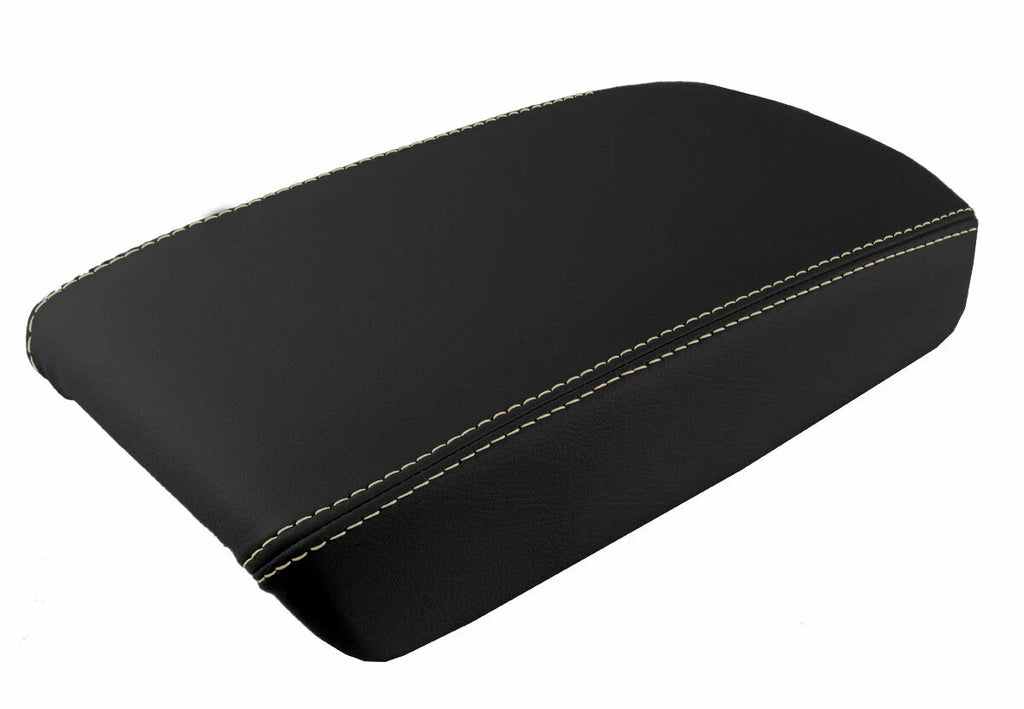 Armrest Cover for Acura TSX (2009–2014) Leather Beige Stitch