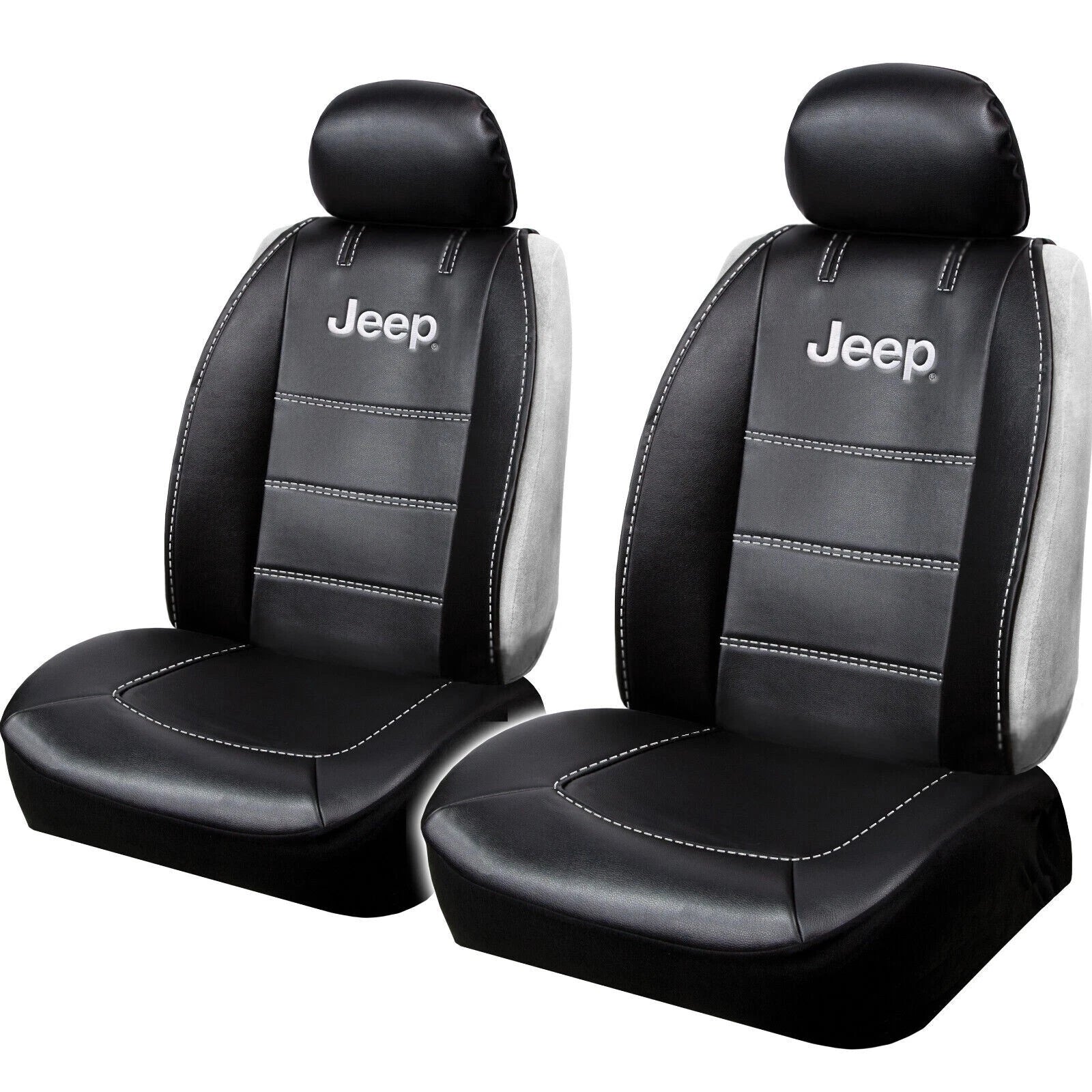 Pair of Vinyl Front Seat Covers for Jeep
